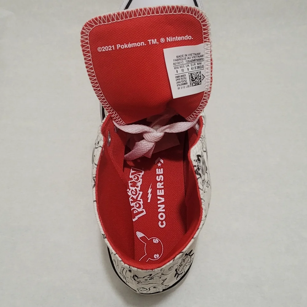 Converse Chuck Taylor All Star Pokémon Poke Ball High Top Sneakers - Picture 15 of 16
